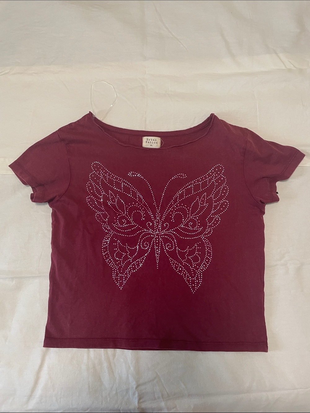 Red Butterfly Sequin Shirt